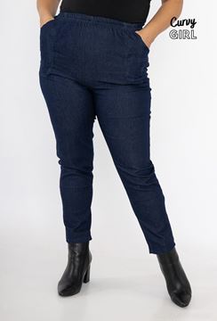 Picture of CURVY GIRL HIGHLY STRETCH ELASTICATED TROUSER